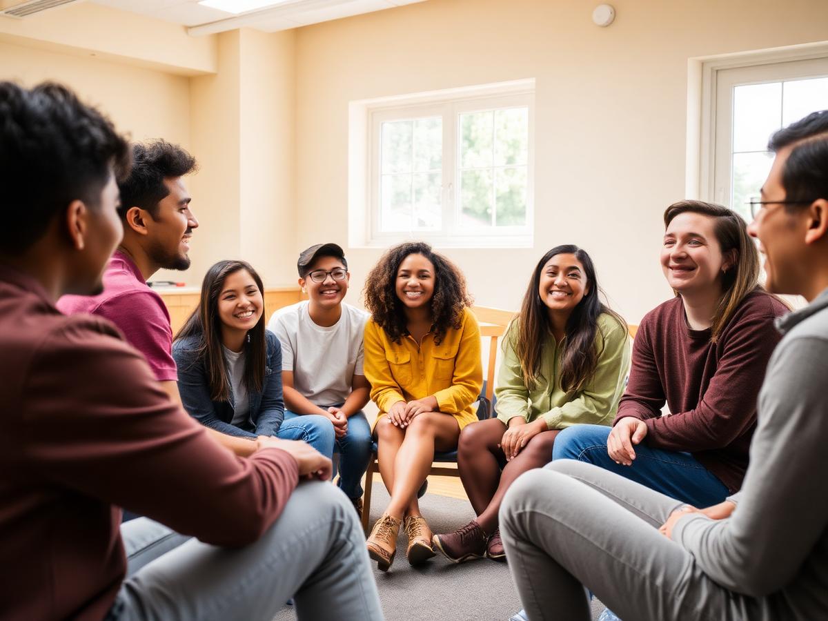 Group mentorship session